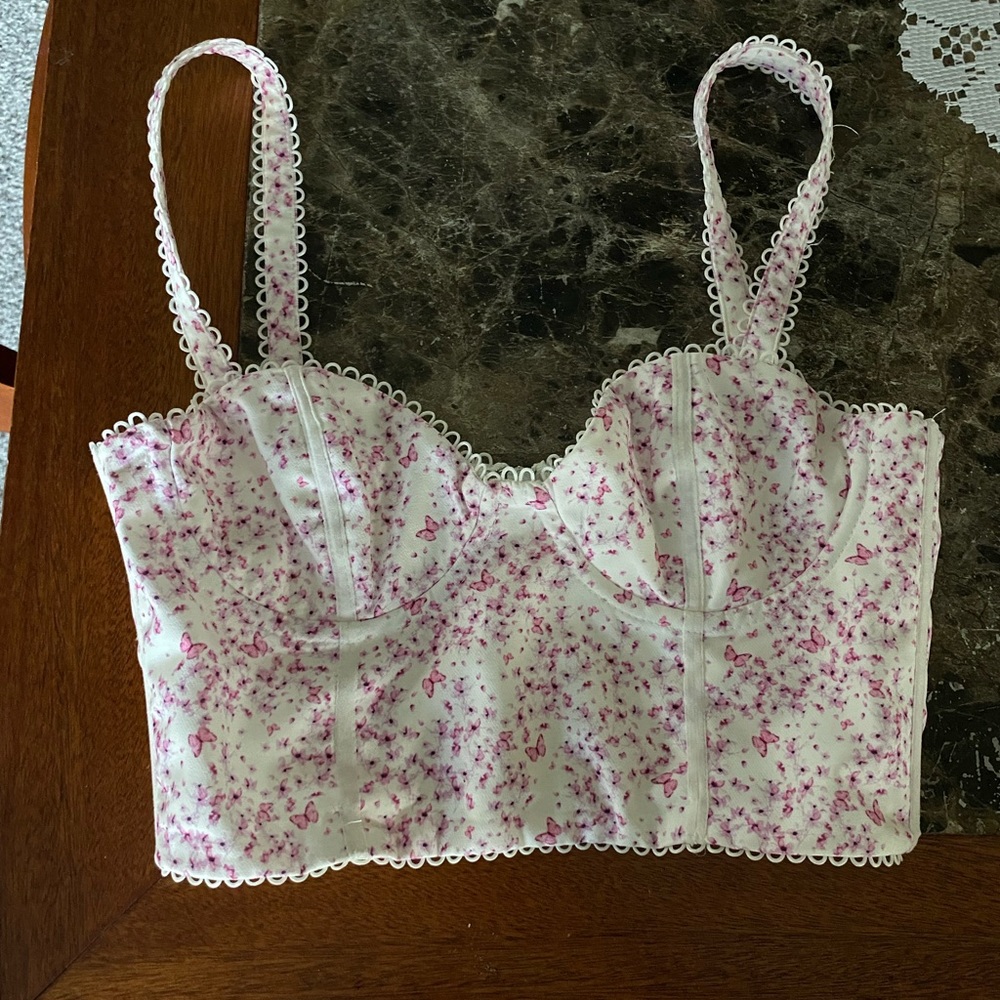 White Fox Boutique Butterfly Corset Top